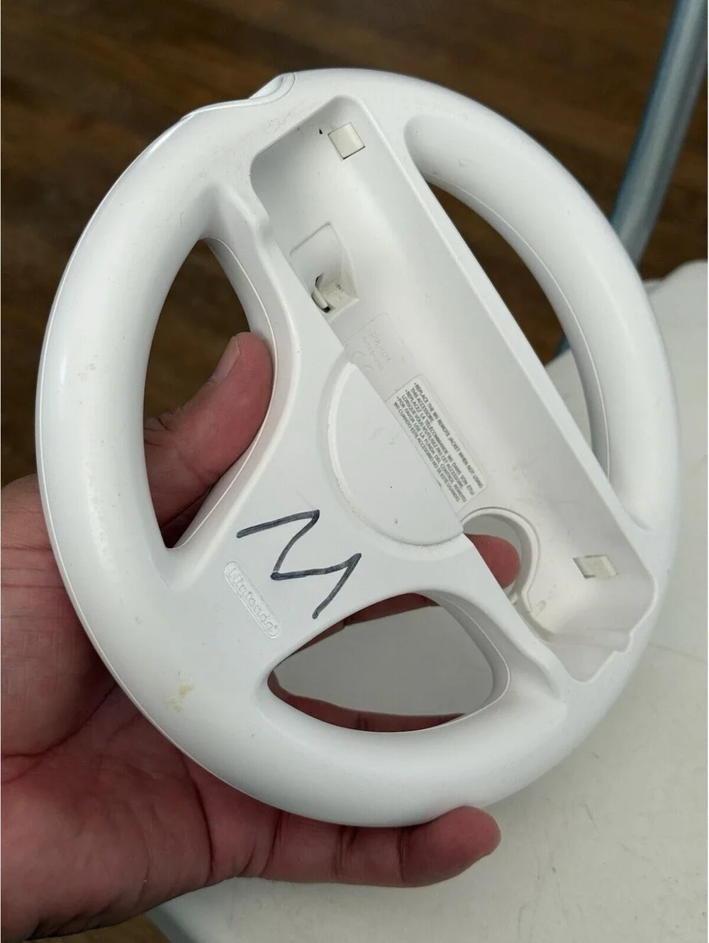 Nintendo Wii Steering Wheel - White-Mario Kart Racing Wheel